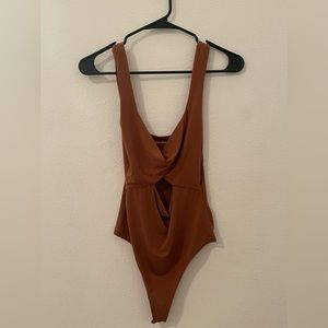 A&F Sleeveless Burnt Orange Bodysuit